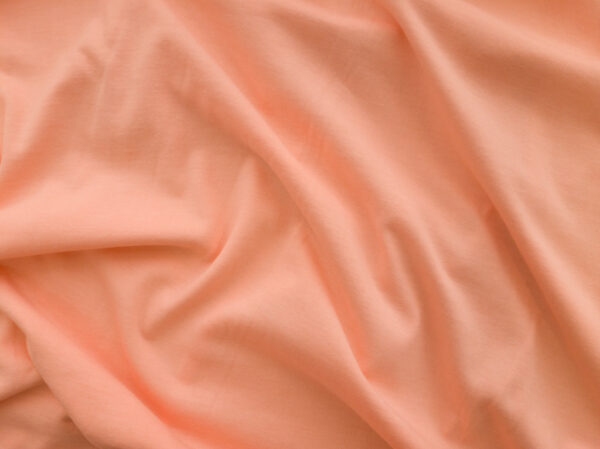 European Designer Deadstock - Organic Cotton Jersey - Peach