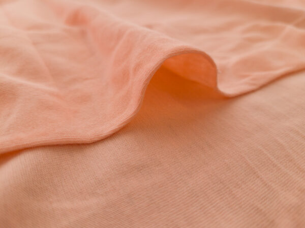 European Designer Deadstock - Organic Cotton Jersey - Peach