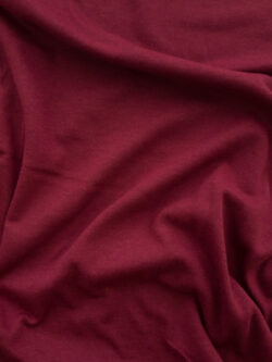 European Designer Deadstock - Organic Cotton Jersey - Wine