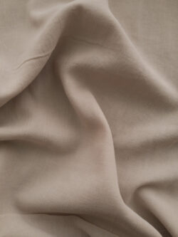 European Designer Deadstock - Organic Cotton Voile - Pebble