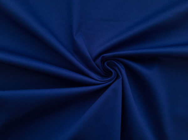 European Designer Deadstock - Cotton Stretch Twill - Royal Blue