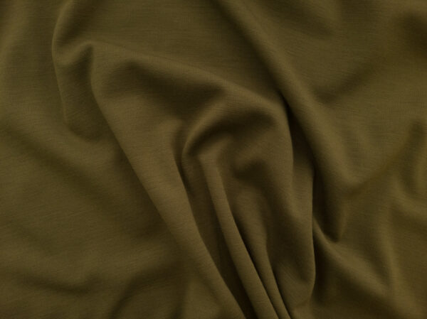 British Designer Deadstock – Viscose/Polyester Ponte - Moss Green