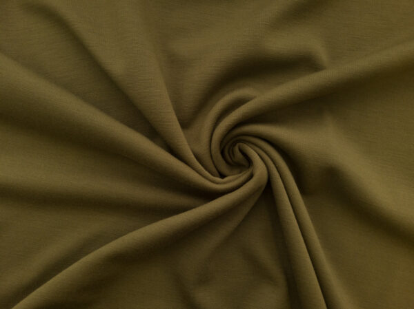 British Designer Deadstock – Viscose/Polyester Ponte - Moss Green