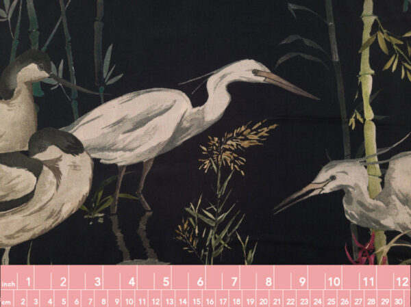 Lady McElroy - Viscose Challis - Rushland Heron - Midnight