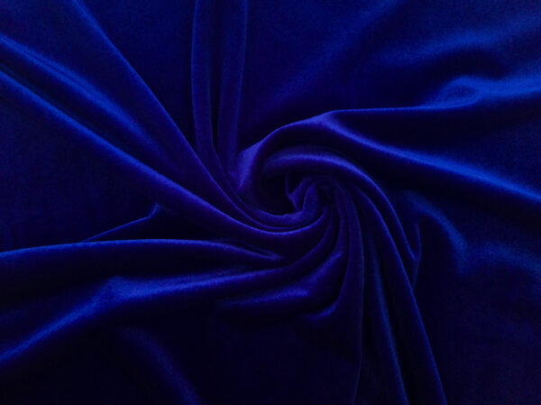 Lady McElroy - Plush Polyester/Spandex Glass Velour - Royal