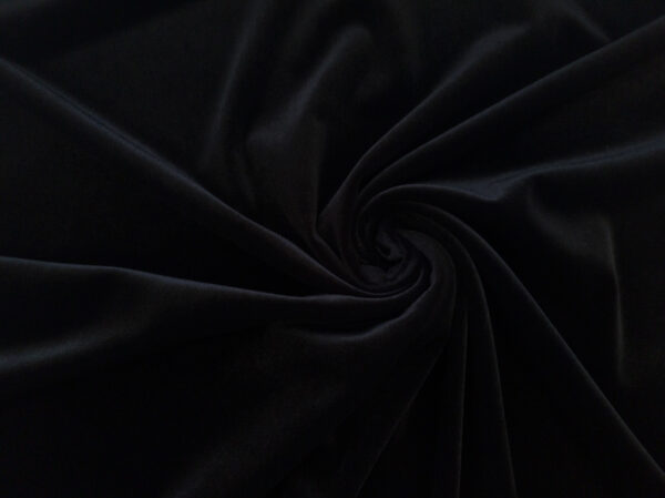 Lady McElroy - Plush Polyester/Spandex Glass Velour - Noir