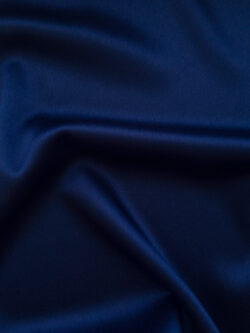 Sydney 4 Way Stretch Plain Crepe Suiting Dress Fabric - Denim Blue by Lady  McElroy