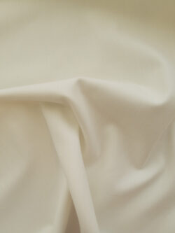 Japanese Designer Deadstock - Brushed Cotton Stretch Twill - Ivory