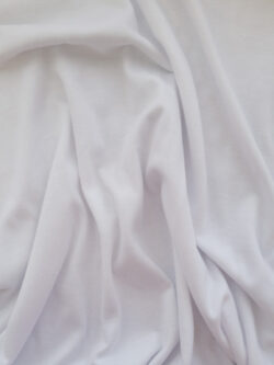 British Designer Deadstock - Cotton Jersey - White