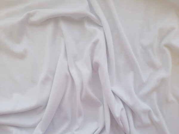 British Designer Deadstock - Cotton Jersey - White