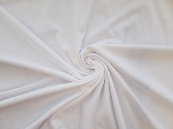 British Designer Deadstock - Cotton Jersey - White