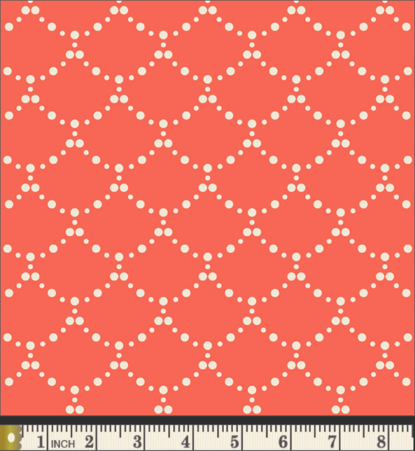 AGF - Cotton/Spandex Jersey - Ripples - Coral