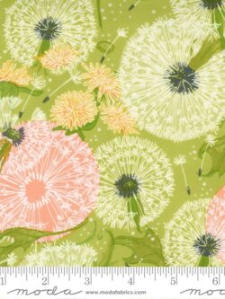 Quilting Cotton - Dandi Duo - Dandelions - Grass