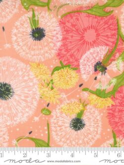 Quilting Cotton - Dandi Duo - Dandelions - Peach