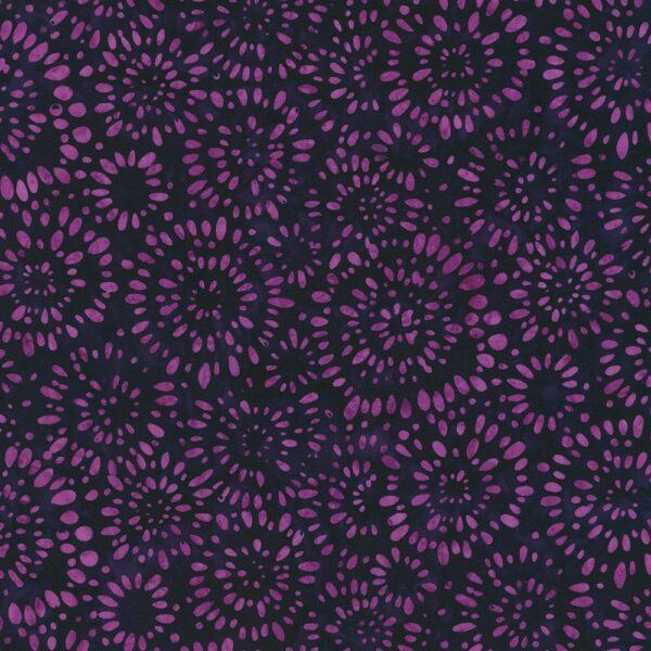 Artisan Cotton Batik - Splash - Burst - Eggplant