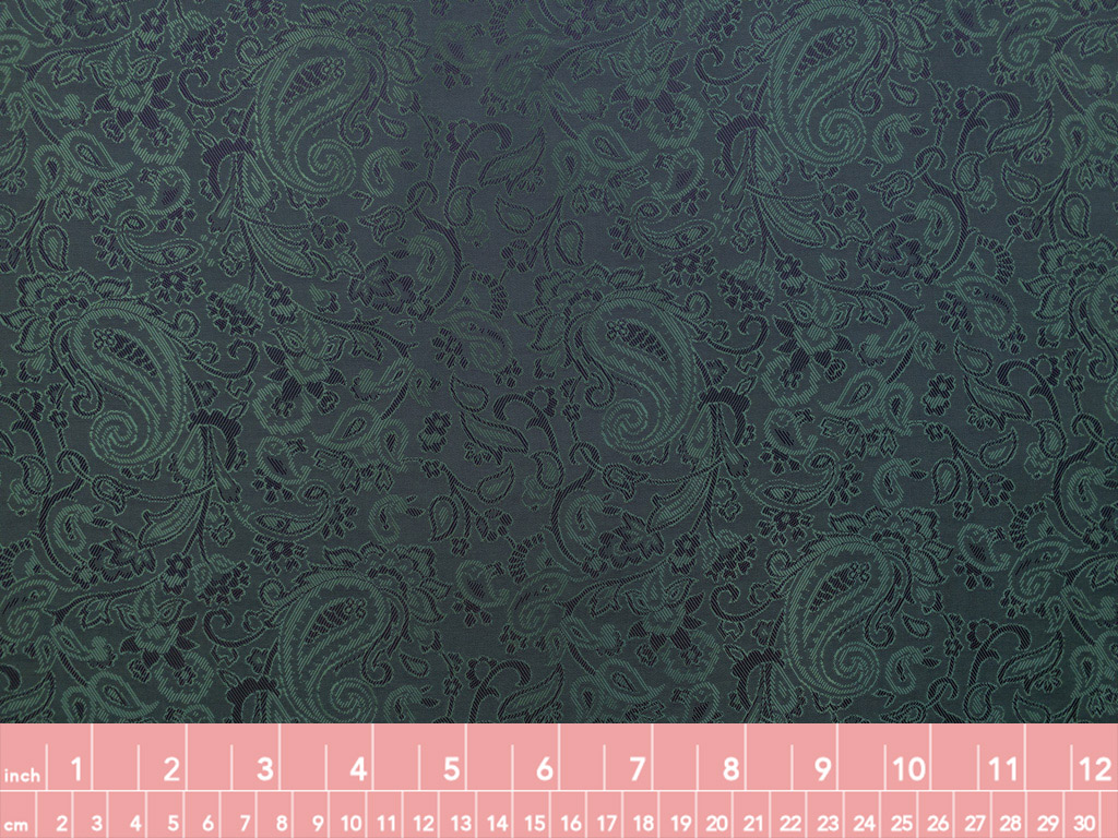 Lady McElroy – Viscose/Acetate Jacquard Lining – Paisley - Purple/Green ...