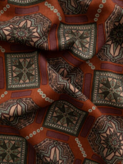 Lady McElroy - Rayon Challis - Persian Terracotta