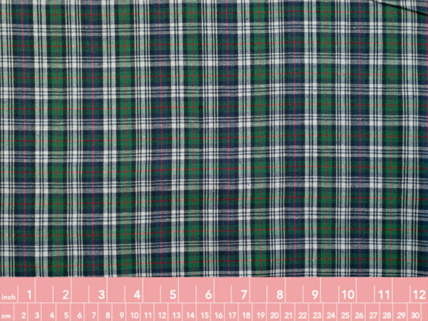 Yarn Dyed Cotton – Classic Tartan - Green/Blue