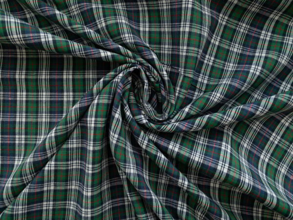 Yarn Dyed Cotton – Classic Tartan - Green/Blue