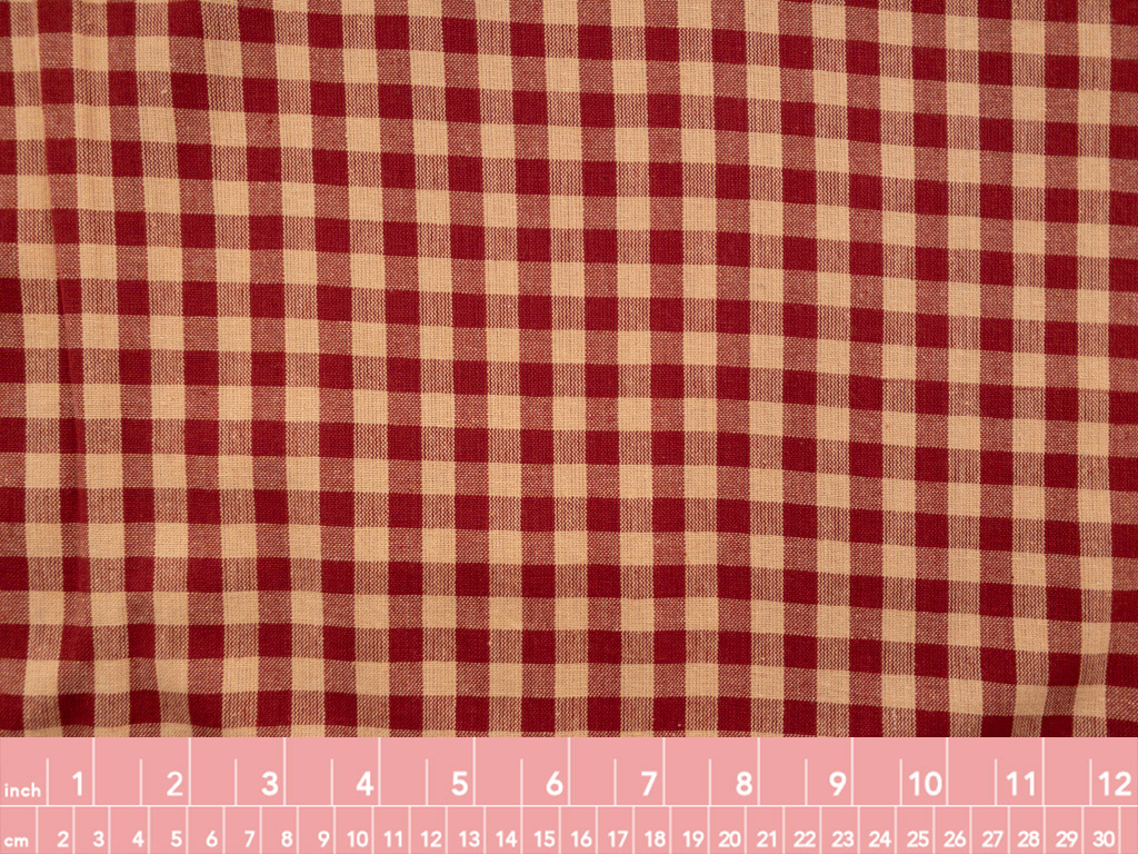 Yarn Dyed Cotton – Rustic Wovens - Gingham - Tan/Natural