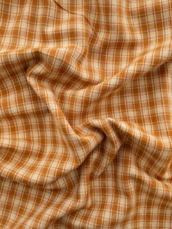 Yarn Dyed Cotton – Rustic Wovens - Gingham - Tan/Natural