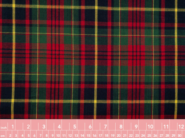 Yarn Dyed Cotton – Classic Tartan - Red/Green