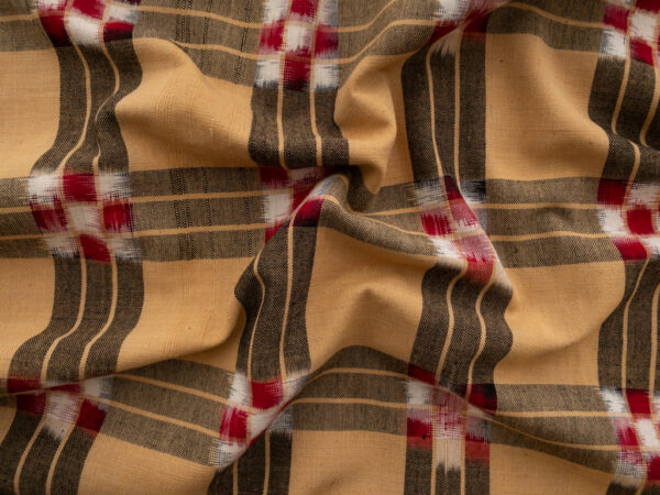 Checkerboard Ikat - Khaki/Black