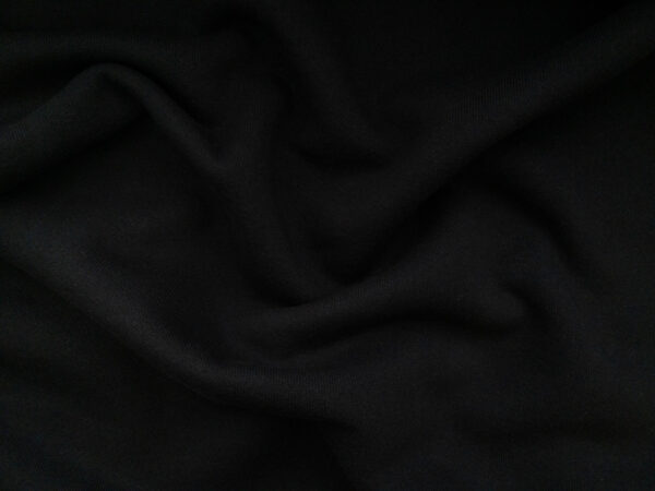 Designer Deadstock - Cotton/Polyester Fleece – Black