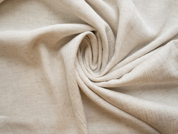 Designer Deadstock - Rayon Crinkle Crepe - Natural