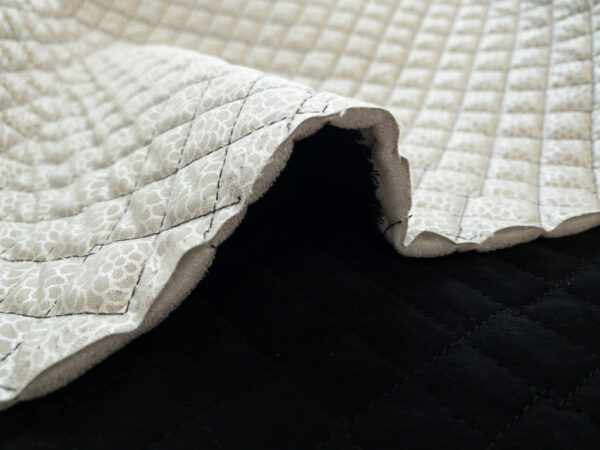 Designer Deadstock - Quilted Cotton/Polyester - Silver