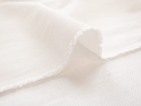 Designer Deadstock - 9oz Cotton Stretch Denim - Bleached White