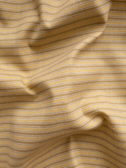 Designer Deadstock - Printed Cotton Canvas – Ticking Stripe - Sunshine