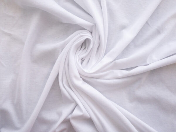 Designer Deadstock - Organic Cotton Jersey - White