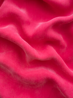 Amour Vert - Sandwashed Cupro Challis - Hot Pink