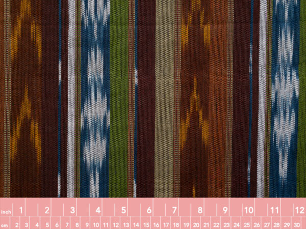 Guatemalan Handwoven Cotton Jaspe - Stripe - Earth