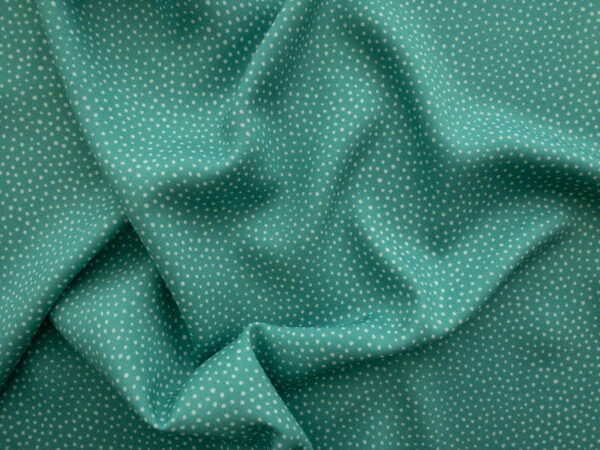 Lady McElroy - Viscose Challis - Raining Dots - Mint