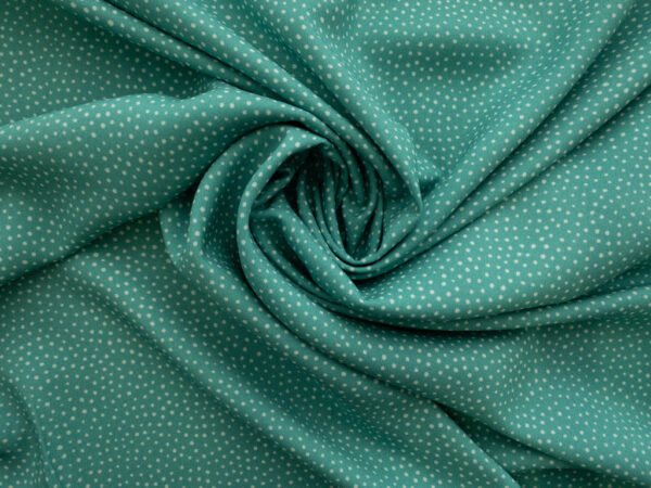 Lady McElroy - Viscose Challis - Raining Dots - Mint