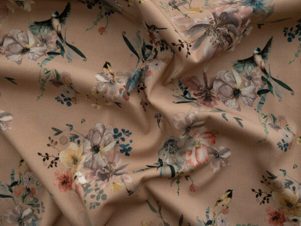 Lady McElroy - Stretch Viscose/Spandex Challis - Songbird Bouquet