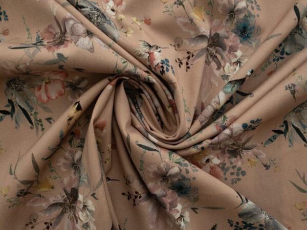 Lady McElroy - Stretch Viscose/Spandex Challis - Songbird Bouquet