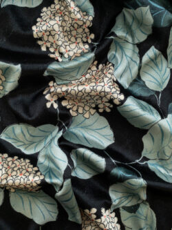 Lady McElroy - Plush Polyester Velour - Hydrangea - Midnight