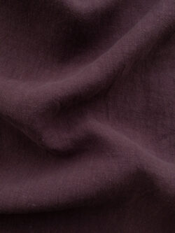 Solid Washed Linen - Eggplant