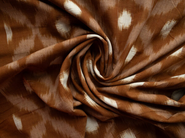 Handwoven Cotton Ikat - Diamonds - Brown