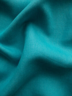 Designer Deadstock – Solid Linen – Aqua