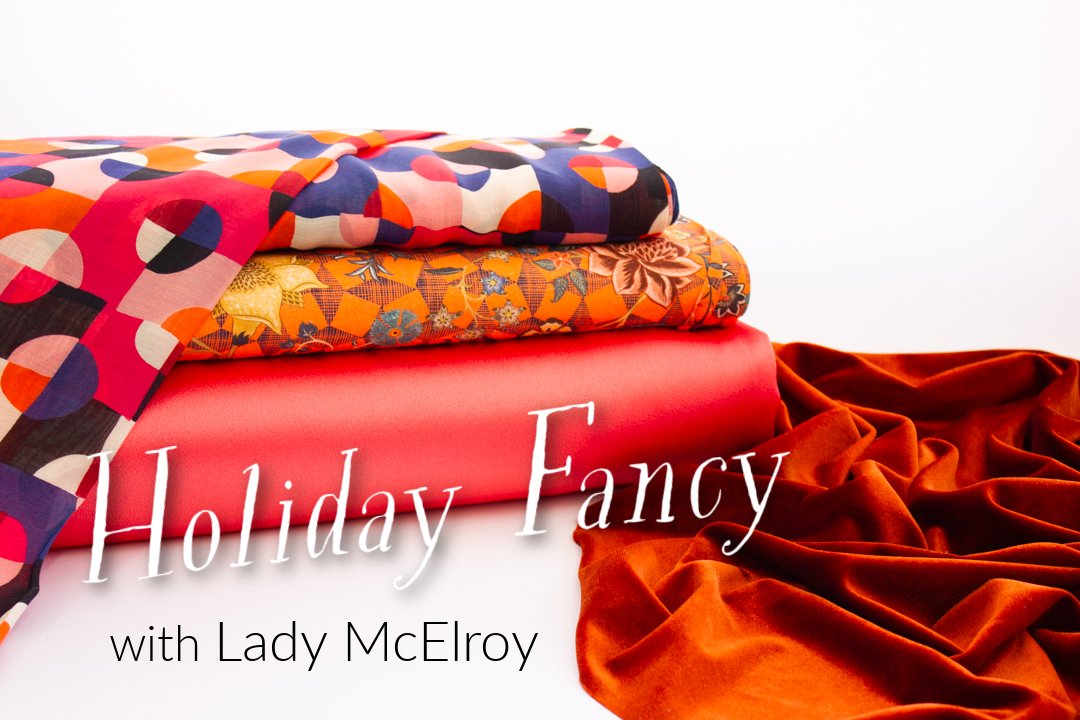 Lady McElroy - Stretch Polyester Velvet - Opulence - Black - Stonemountain  & Daughter Fabrics