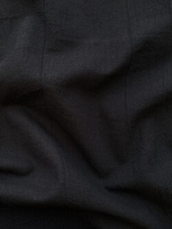 Japanese Cotton/Linen Crinkle Canvas - Black