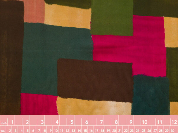 Designer Deadstock - Rayon Challis - Building Blocks - Enchanted Meadow