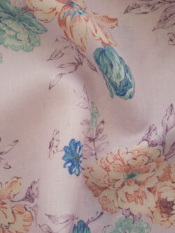 Designer Deadstock - Wallpaper Floral Linen - Lavender