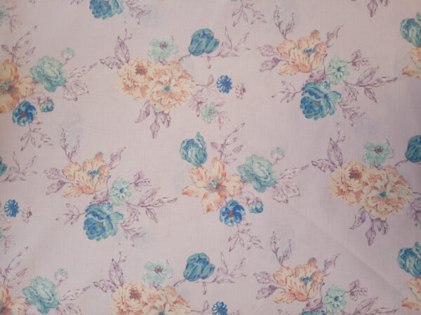 Designer Deadstock - Wallpaper Floral Linen - Lavender