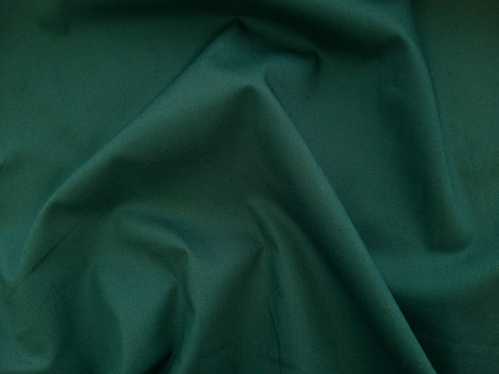 British Designer Deadstock - Cotton Poplin - Bottle Green