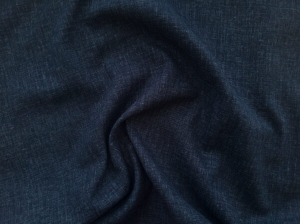 Japanese - Cotton Shirting - Distressed Solid - Indigo